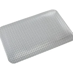 Crown Mats Industrial Deck Plate Anti-Fatigue Mat, 36" x 144", Gray (CD 0312DG)