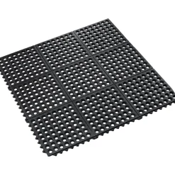 Crown Mats Safety-Step Perforated Safety Mat, 36" x 36", Black (KM RG33BK)