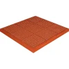 Crown Mats Safety-Step Perforated Safety Mat, 36" x 36", Terra-Cotta (KM RG33TC)