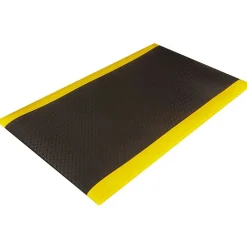 Crown Mats Wear-Bond Tuff-Spun Anti-Fatigue Mat, 36" x 144", Black/Yellow (WB 0312YD)