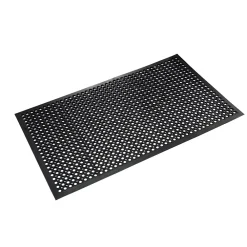 Crown Mats Crown Safewalk-Light Wet Area Anti-Fatigue Floor Mat, 36" x 60"', Black (CWNWSCT35BK)