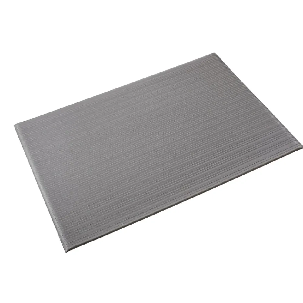 Crown Mats Crown Tuff-Spun Foot-Lover Anti-Fatigue Floor Mat, 36" x 60", Gray (CWNFL3660GY)