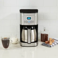 Cuisinart 12-Cups Automatic Drip Coffee Maker, Black Stainless (DCC-3400P1)