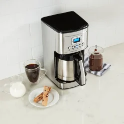 Cuisinart 12-Cups Automatic Drip Coffee Maker, Black Stainless (DCC-3400P1)