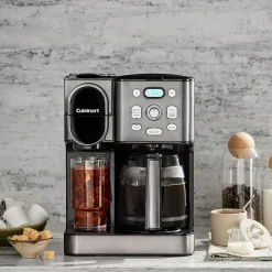 Cuisinart 12-Cups Single Serve & Automatic Drip Coffee Maker, Black Stainless (SS-16BKS)