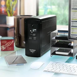 CyberPower Intelligent 1000VA UPS Battery Backup and Surge Protector, 9-Outlets, Black (CP1000AVRLCD)