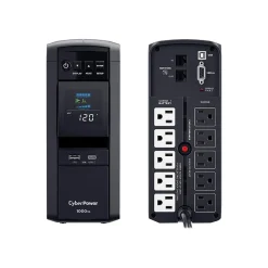 CyberPower PFC Sinewave Series 1000VA UPS, 10-Outlet, Black (CP1000PFCLCD)
