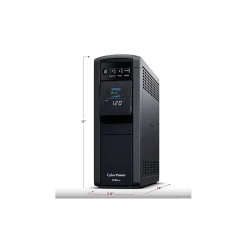 CyberPower PFC Sinewave Series 1350VA UPS, 10-Outlets, Black (CP1350PFCLCD)