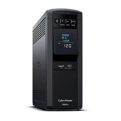 CyberPower PFC Sinewave 1500VA UPS, 12-Outlets, Black (CP1500PFCLCD)