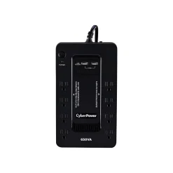 CyberPower 650VA 8-Outlet UPS, Black (SX650U)