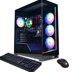 Online CyberPowerPC Gamer Master Gaming Desktop Computer, AMD Ryzen 5 8600G, 16GB DDR5 Memory, 2TB SSD (GMAI3200CPG)