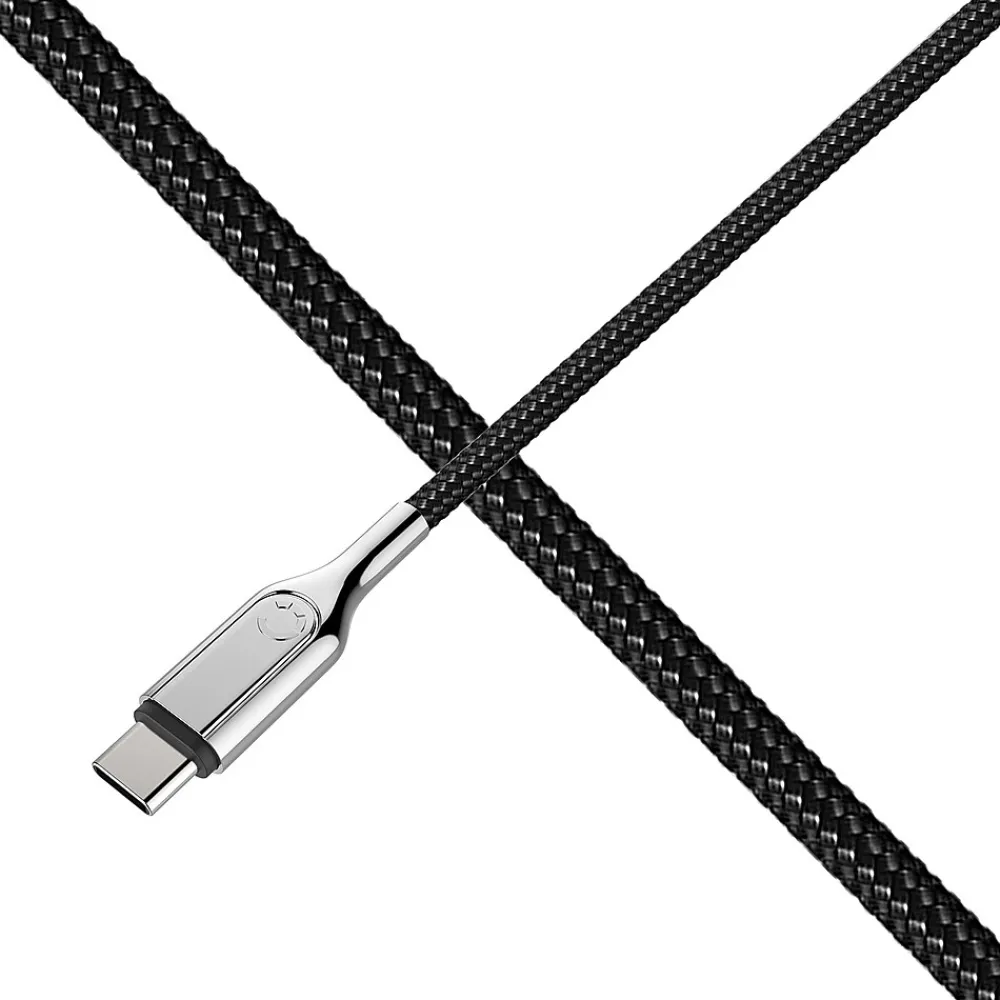 Cygnett Armored 3.1 USB-C to USB-A Charge and Sync Cable, 3', Black (CY2679PCUSA)