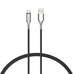 Cygnett Armored 3.1 USB-C to USB-A Charge and Sync Cable, 3', Black (CY2679PCUSA)