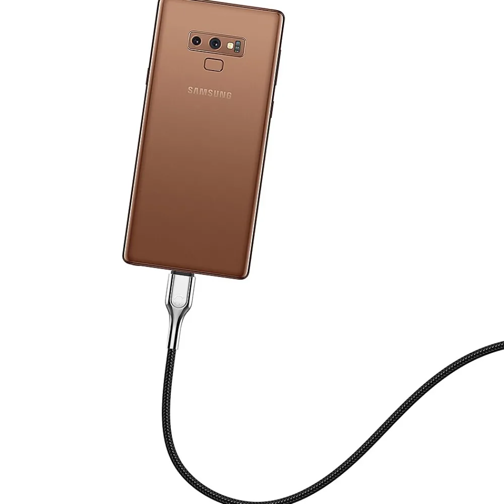 Cygnett Armored 3.1 USB-C to USB-A Charge and Sync Cable, 3', Black (CY2679PCUSA)