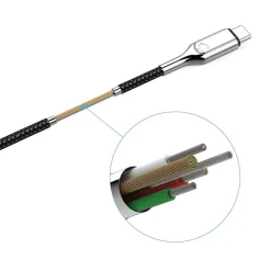 Armored 2.0 USB-C to USB-C Charge and Sync Cable, 3', Black (CY2677PCTYC)<Cygnett Hot