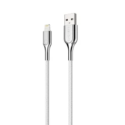 Cygnett Armored Lightning to USB-A Charge and Sync Cable, 6', White (CY2686PCCAL)