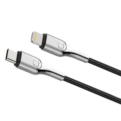Armored Lightning to USB-C Charge and Sync Cable, 3', Black (CY2799PCCCL)<Cygnett Hot