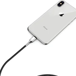 Armored Lightning to USB-C Charge and Sync Cable, 6', Black (CY2801PCCCL)<Cygnett Outlet