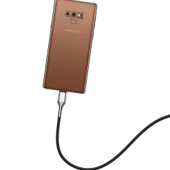 Charge and Sync Cable, Armored 2.0 USB-C to USB-A Cable, 3', Black (CY2681PCUSA)<Cygnett Sale