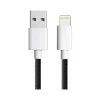 Cool Cables USB Type-C to Lightning Charging Cable, 3 ft., Black/White (A-LIGHT-BLACK)<3D Luxe Clearance