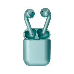 TWS Wireless Earbuds, Bluetooth, Satin Teal (TWS-Satin-Teal)<3D Luxe