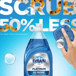 Platinum Dish Soap, Refreshing Rain, 54.8 fl. oz., 2/Pack (04504)<Dawn New