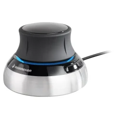 Clearance 3Dconnexion SpaceMouse Wired Ambidextrous USB Mouse, Black/Silver (3DX-700059)