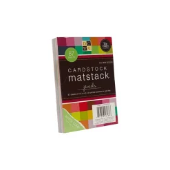 Card Stock*DCWV Matstack Textured Cardstock, Assorted Colors, 87 Sheets/Pack (MS-013-00002)