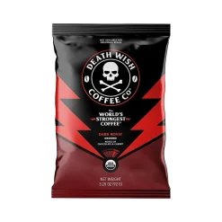 Death Wish Coffee Co. Coffee Frac Pack, Dark Roast, 3.25 oz., 25/Carton (PGDKRS325)