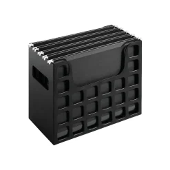 File Storage|Esselte DecoFlex Hanging File Box, Letter Size, Black (PFX 23013)