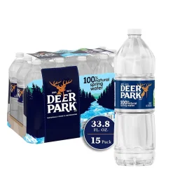 Deer Park 100% Natural Spring Water, Regular Flavor, 33.8 oz. Plastic Bottle, 15/Carton (12222308)