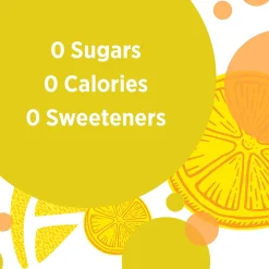 Deer Park Sparkling Water, Lemon, 16.9 oz. Bottles, 24/Carton (12349497/122056)