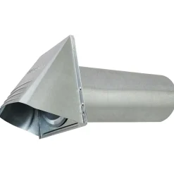 Deflect-O Deflecto Gvh4 4" Wide-mouth Galvanized Vent Hood