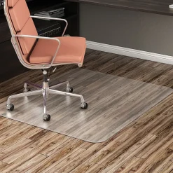 Chair Mats*Deflect-O Hard Floor Chair Mat, 48" x 60", Clear (CM24442FBLKSS)