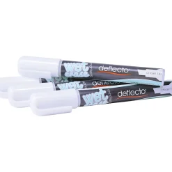 Markers|Deflect-O Wet Erase Marker, Chisel Point, White, 4/Pack (SMA510-V4-WT)
