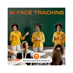 Best Delton AIC60 UHD 4K Face Tracking and Gesture Controls Webcam, 8.3 Megapixels, Black, (DCAIC60)