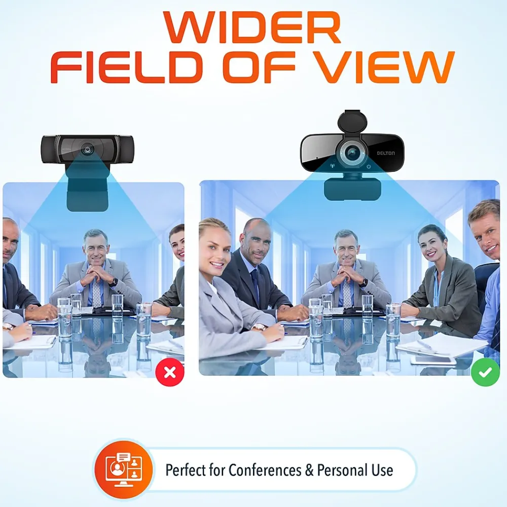 Best Delton C24 HD 1080p Webcam, 2 Megapixels, Black (DCAM24BK)