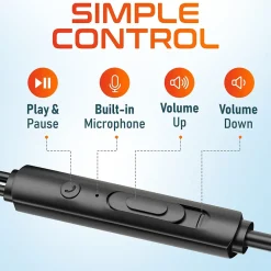 Discount Delton 10E Stereo USB In-Ear Computer Headset with Microphone, Black (DWH10E)