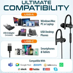 Outlet Delton 24ECA Stereo Earbuds, USB Type-C (DWH24ECA)