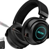 Hot Delton G520 Wireless Noise Canceling Bluetooth Stereo Business/Gaming Over-the-Ear Computer Headset, Black (DBHG520)