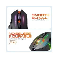 Online Delton G37 Wireless Optical Gaming Mouse, Black (DMGAM37ERG)