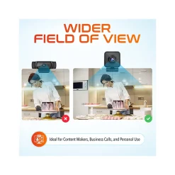 Outlet Delton HD 1080p Wireless Webcam, 2.1 Megapixels, Black (DCWC50)