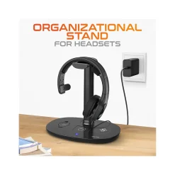 Hot Delton HS1 Headset Stand and Wireless Charger with USB Type-C PD Adapter (DHSWC1)