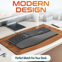 Delton KB250 Ergonomic Keyboard, Black (DKBE250-U)