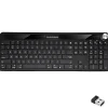 Online Delton KB90 Wireless Rechargeable Solar (Light) Powered Keyboard, Black (DKBSLR90)