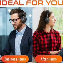 Discount Delton M201 Wireless Active Noise Cancelling Bluetooth Stereo Business Computer Headset, Black (DBHM201D)