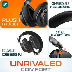 Discount Delton M201 Wireless Active Noise Cancelling Bluetooth Stereo Business Computer Headset, Black (DBHM201D)