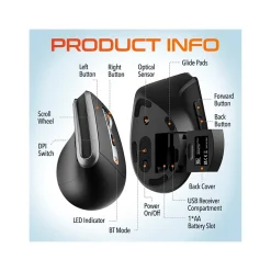 Sale Delton S20 Wireless Optical Mouse, Black (DMS20-WB)