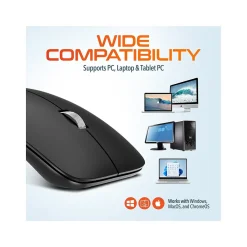 Online Delton S10 Wireless Optical Mouse, Black (DMERGS10-WB)