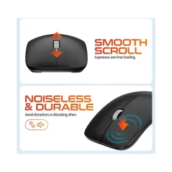 Online Delton S10 Wireless Optical Mouse, Black (DMERGS10-WB)